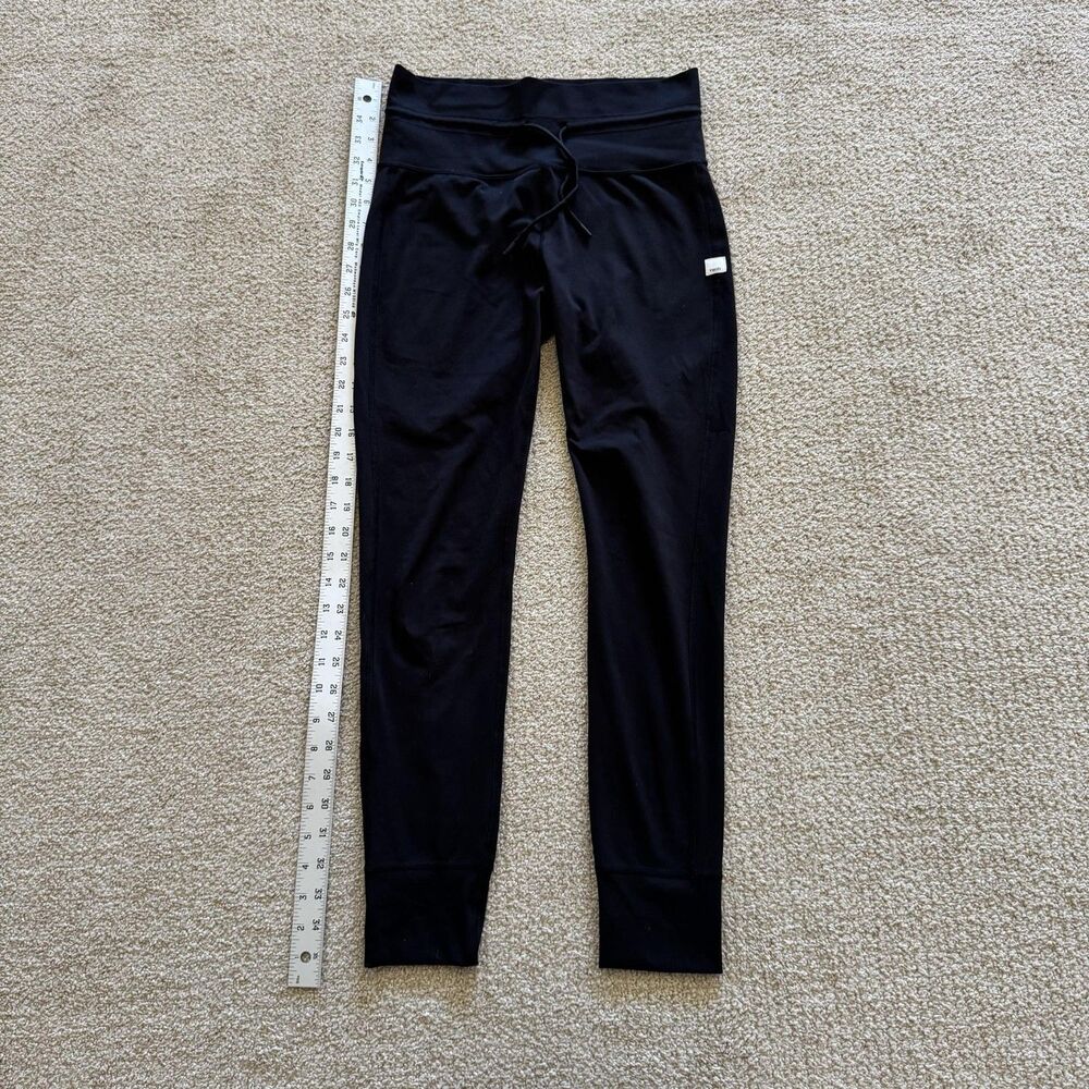 Vuori Leggings Womens M Black High Rise Jogger Stretch Pockets Yoga Athletic